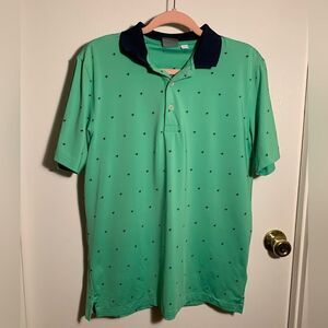 Puma EUC green/black skerries polo golf shirt Size Small